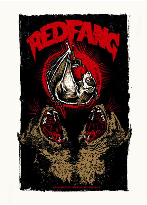 Quando passei a trabalhar produzindo posters e flyers para shows em São Paulo lá em meados de 2006, um dos designers que mais me impressionava era o Justin Kamerer. Mais conhecido como Angryblue, suas ilustrações marcaram muito meu estilo e posso dizer, sem muto receio, que copiei muito seu estilo por mais tempo do que eu precisava. Mas, é assim mesmo que funciona quando você encontra um portfolio sólido como o dele.