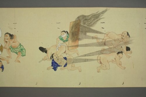 Nunca imaginei que iria escrever sobre gravuras antigas e flatulências, essa era a forma com a qual meu avô falava sobre peidos, mas é isso que estou fazendo agora. Se você observar as imagens nesse post vai perceber que o Japão é o melhor país do mundo já que, enquanto o resto do mundo criava arte religiosa, o Japão ilustrava competições de peido. Sério.