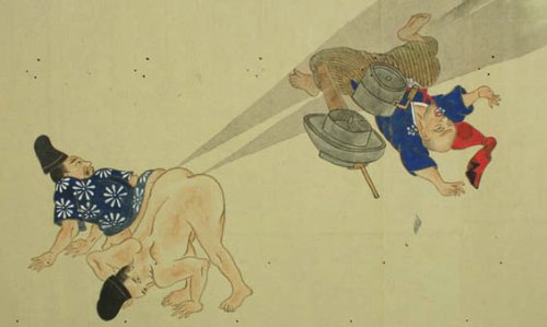 Nunca imaginei que iria escrever sobre gravuras antigas e flatulências, essa era a forma com a qual meu avô falava sobre peidos, mas é isso que estou fazendo agora. Se você observar as imagens nesse post vai perceber que o Japão é o melhor país do mundo já que, enquanto o resto do mundo criava arte religiosa, o Japão ilustrava competições de peido. Sério.