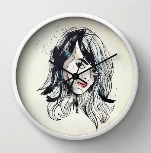 Leathers Wall Clock by felipe tofani | Society6 