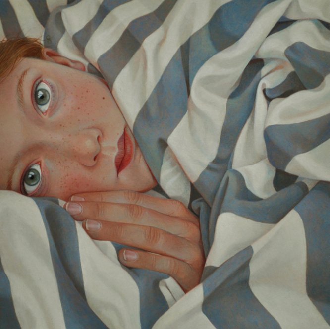 Jantina Peperkamp é uma artista holandesa que aprendeu a pintar seus retratos realistas sozinha. Nesses trabalhos, ela diz que o resultado final sempre depende da energia que surge entre a artista e a modelo. Jantina Peperkamp se enxerga como uma observadora que tenta reconhecer a si mesmo em seus modelos para, finalmente, criar um auto retrato.