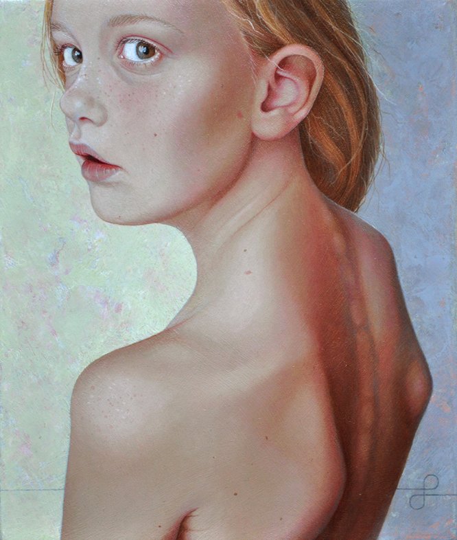 Jantina Peperkamp é uma artista holandesa que aprendeu a pintar seus retratos realistas sozinha. Nesses trabalhos, ela diz que o resultado final sempre depende da energia que surge entre a artista e a modelo. Jantina Peperkamp se enxerga como uma observadora que tenta reconhecer a si mesmo em seus modelos para, finalmente, criar um auto retrato.