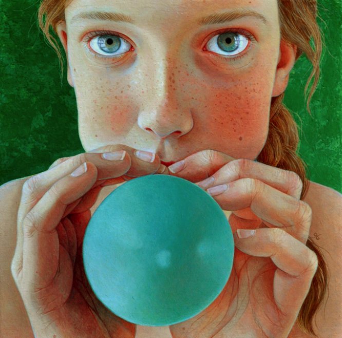 Jantina Peperkamp é uma artista holandesa que aprendeu a pintar seus retratos realistas sozinha. Nesses trabalhos, ela diz que o resultado final sempre depende da energia que surge entre a artista e a modelo. Jantina Peperkamp se enxerga como uma observadora que tenta reconhecer a si mesmo em seus modelos para, finalmente, criar um auto retrato.