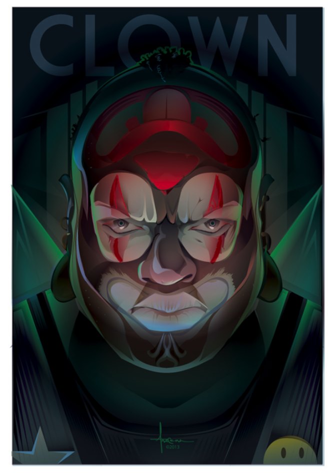 Orlando Arocena é um ilustrador cubano americano que trabalha com ilustração em vetor daquele jeito que causa inveja entre 9 a cada 10 designers e ilustradores. Vocês sabem do que eu estou falando. É só olhar a beleza dos gradientes que ele cria, a perspectiva e profundidade de seus posters e como ele tem uma atenção para detalhes fora do comum.