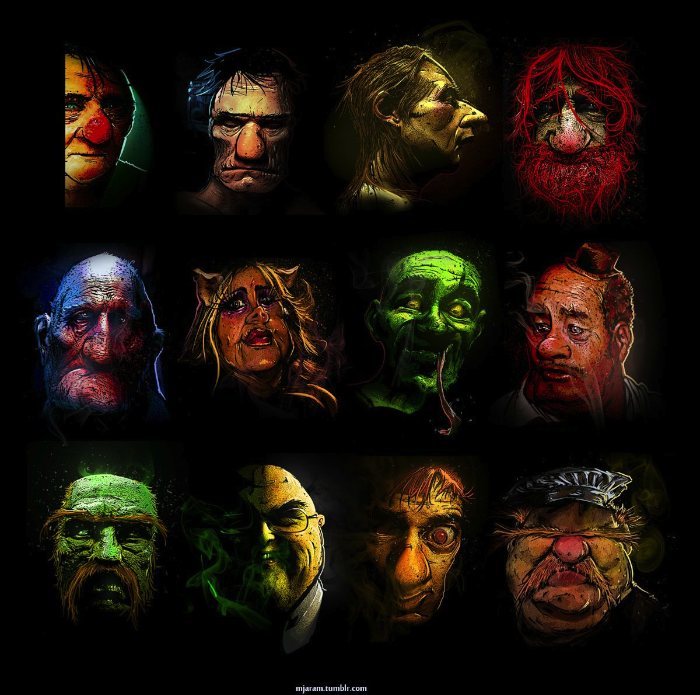 Milan Jaram postou no reddit há alguns dias que estava fazendo uma série de ilustrações de como seriam os Muppets numa versão noir. Esperei essa série de ilustrações ser concluída para fazer esse post e agora é sua vez de reconhecer os personagens sem olhar a última imagem do post com os nomes de cada um.