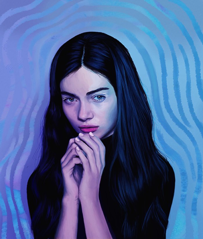 Kemi Mai é uma artista auto didata britânica que, armada com o Photoshop e um tablet, criou essas imagens abaixo. Suas ilustrações mostram mulheres contra fundos minimalistas que absorvem e incorporam elementos surreais e abstratos em cores vivas.