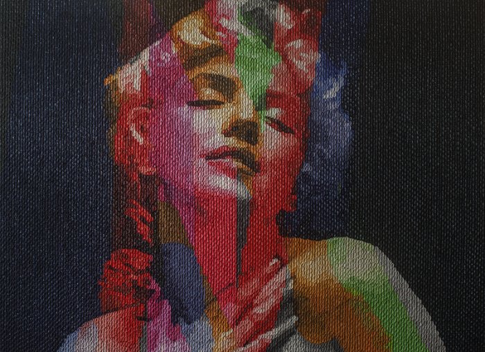 O artista turco Murat Pulat cria suas pinturas usando grossas camadas de tinta em pequenas pinceladas. Criando assim um padrão quase único que deixa rostos quase pixelizados. Seu trabalho mostra cenas clássicas de filmes de Hollywood e filmes franceses, além de tv shows da década de sessenta.