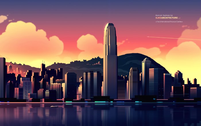 Romain Trystram é o ilustrador responsável pelas ilustrações que servem de wallpapers no blog ilikearchitecture.net. Sou obrigado a mencionar que a palheta de cores dessas imagens foi o que causou esse post aqui.