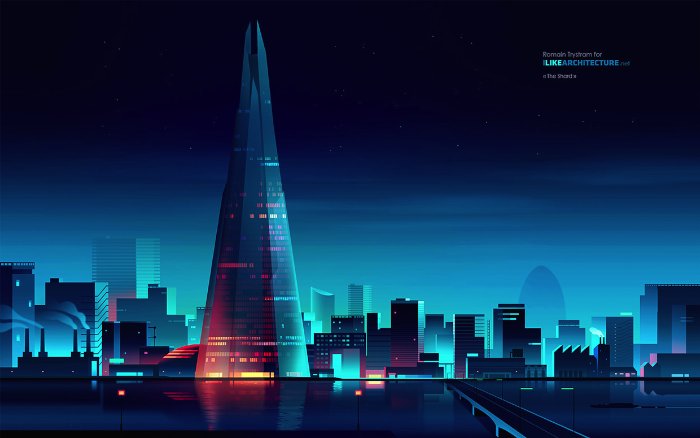 Romain Trystram é o ilustrador responsável pelas ilustrações que servem de wallpapers no blog ilikearchitecture.net. Sou obrigado a mencionar que a palheta de cores dessas imagens foi o que causou esse post aqui.