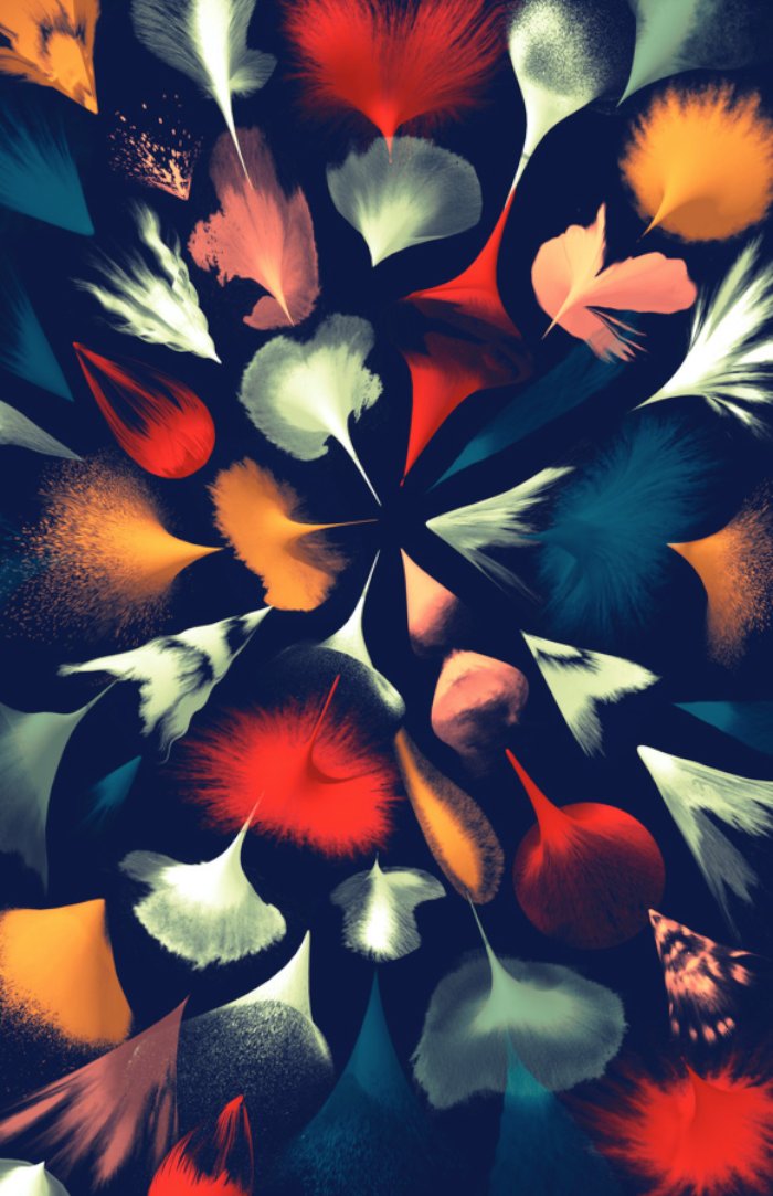 Santtu Mustonen é um artista interessado na criação de imagens contemporânea, direção de arte e em cores. Gosto muito da forma com a qual ele trabalha com patterns e com a criação de imagens ultra complexas e coloridas.