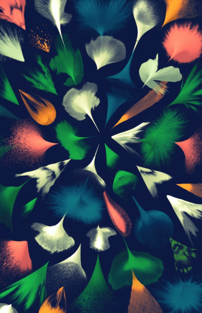 Santtu Mustonen é um artista interessado na criação de imagens contemporânea, direção de arte e em cores. Gosto muito da forma com a qual ele trabalha com patterns e com a criação de imagens ultra complexas e coloridas.