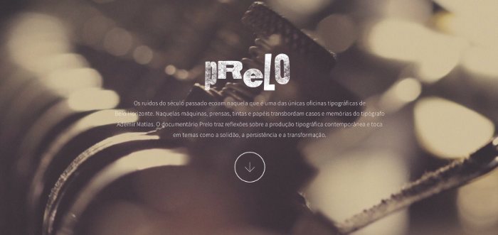 Prelo é o nome do filme que conta a história de uma das únicas oficinas tipográficas de Belo Horizonte. É ali que trabalha Ademir Matias, a voz que guia esse documentário tipográfico.