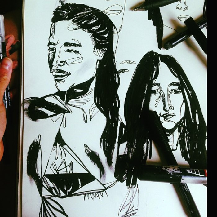 Não sei de onde surgiu o portfolio da Sashalyn Medina. Encontrei seu tumblr aberto em uma das tabs aqui e passei alguns minutos analisando suas ilustrações. Adorei o estilo dos traços e os retratos e tive que fazer esse post aqui.