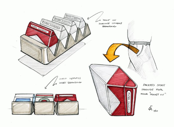 E se a embalagem de cigarro fosse feita para irritar? E se o design dessa embalagem perdesse tudo que ela tem de funcional e se tornasse algo que dificultasse o consumo e não o facilitasse? Nas imagens abaixo você vai entender o que quero dizer nesse belíssimo projeto do Erik Askin.