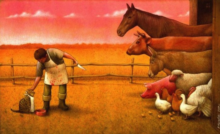 Pawel Kuczynski é um ilustrador polonês nascido em Szczecin. Ele estudou na Fine Arts Academy de Poznan e, desde 2004, trabalha com ilustração satírica. Desde então, ele já recebeu mais de 100 premiações pelo seu trabalho.
