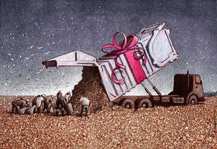 Pawel Kuczynski é um ilustrador polonês nascido em Szczecin. Ele estudou na Fine Arts Academy de Poznan e, desde 2004, trabalha com ilustração satírica. Desde então, ele já recebeu mais de 100 premiações pelo seu trabalho.