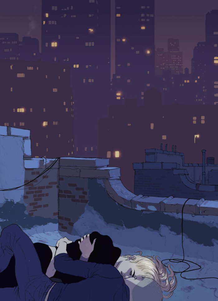 Tomer Hanuka é mais que um ilustrador e vocês vão ver isso nas imagens abaixo. Além de ilustrador, ele é um artista, um contador de histórias visuais, um homem de negócios e um empreendedor. Ele é um explorador das fronteiras da página e cria narrativas onde a maioria das pessoas apenas ilustra. Ele muda perspectivas, ele encontra o pessoal no icônico.