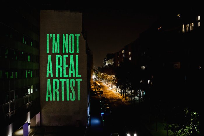 I'M NOT A REAL ARTIST Cover