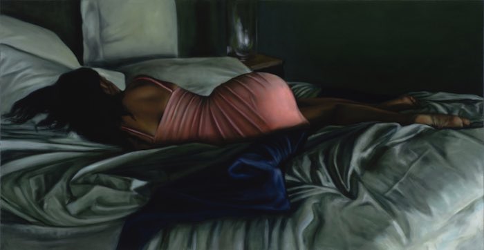 Anwen Keeling é uma artista australiana cuja série The Blue Room chamou minha atenção. Nessa série de pinturas a óleo, ela estuda o corpo feminino através do luzes e sombras que vem das janelas.