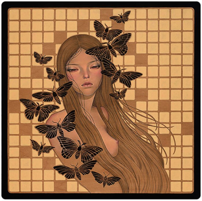 Um dos pontos que mais gosto no trabalho da Audrey Kawasaki acaba sendo meio contraditório. Digo isso já que enxergo nas suas pinturas um lado erótico e, ao mesmo tempo, inocente. Cada pintura parece ter sido feita para ser atraente de um jeito quase perturbador.