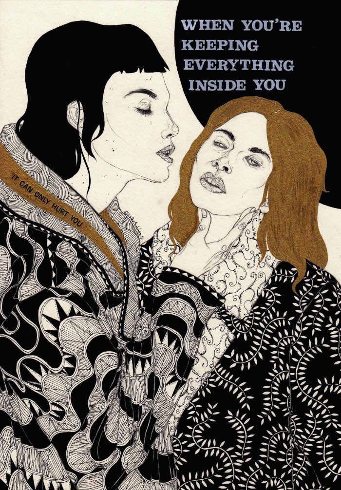 Desconhecia o trabalho de Kaethe Butcher mas me tornei fã dela quase que instantaneamente. Ela tem 24 anos, mora em Berlin e suas ilustrações parecem quase que diários visuais do dia a dia dela.