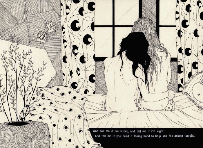 Desconhecia o trabalho de Kaethe Butcher mas me tornei fã dela quase que instantaneamente. Ela tem 24 anos, mora em Berlin e suas ilustrações parecem quase que diários visuais do dia a dia dela.