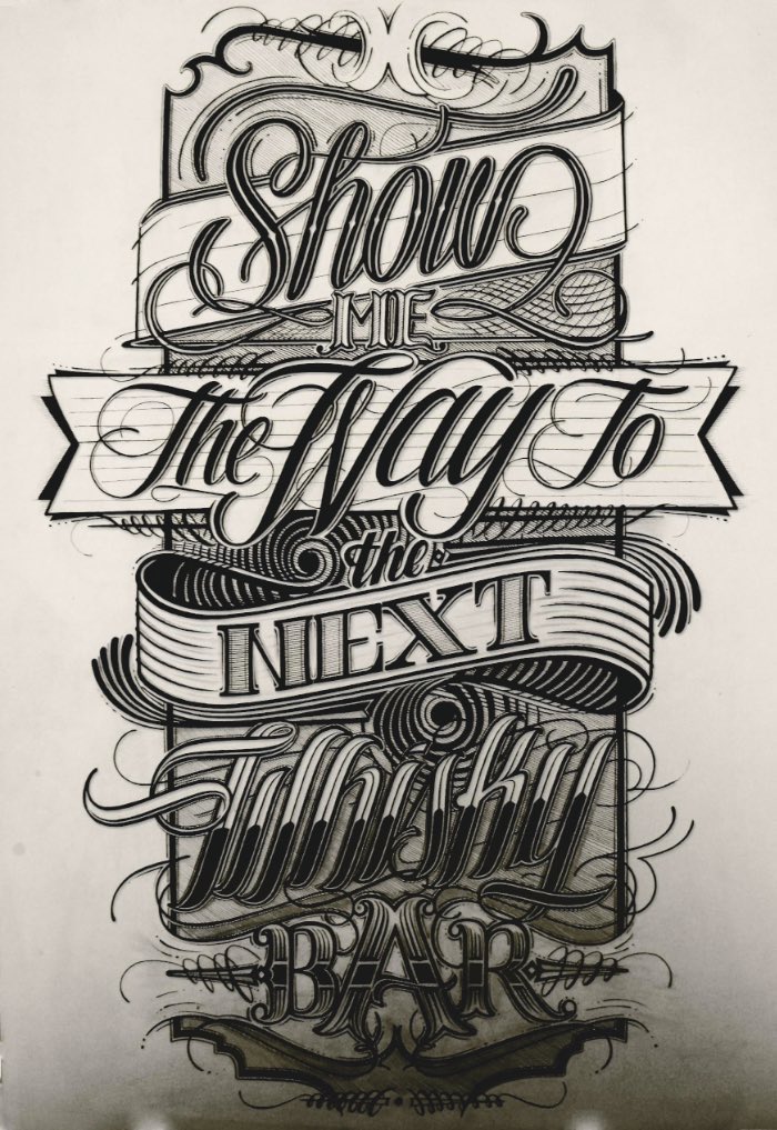 Mateusz Witczak tem 23 anos e é um desses designers gráficos especializados em lettering e tipografia. Ele aprendeu a criar os letterings que você vai ver nesse post sozinho e acredita que seu entusiasmo é o que o leva tão longe.