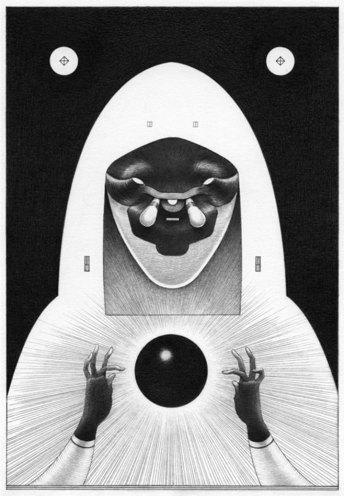 Raymond Lemstra gosta de usar referências de uma natureza primitiva em seus desenhos, esculturas e ilustrações. Desse jeito, ele encontra distorções na percepção do nós somos e reduz o corpo àquilo que é mais importante.