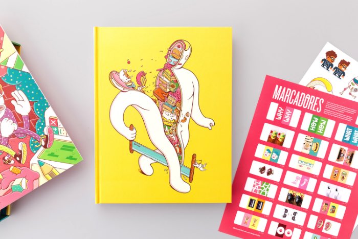 Junto com um novo site, o pessoal do Brosmind resolveu publicar um livro com todo o trabalho deles. Why How What é o nome dessa obra de arte que vem com vários trabalhos dessa dupla de irmãos ilustradores.
