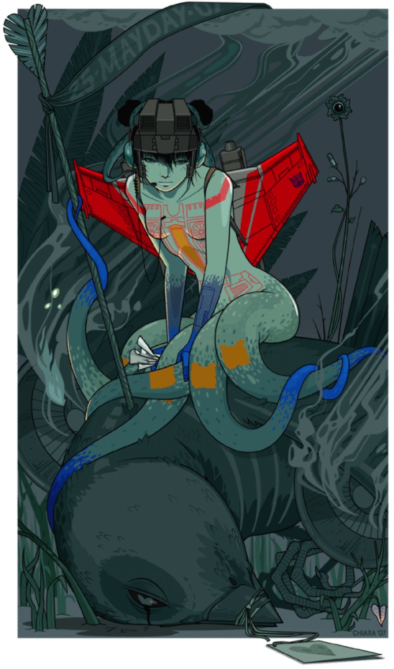 Chiara Bautista é o nome da enigmática artista que cria as ilustrações que você pode ver nesse post. Sua arte é diferente e ela é feita por todos os motivos certos e nenhum dos errados. Ela não cria sua arte para a gente, ela cria sua arte numa espécie de conversação entre ela e sua musa, Ilka. E, nós ficamos aqui observando como essa conversa evolui.
