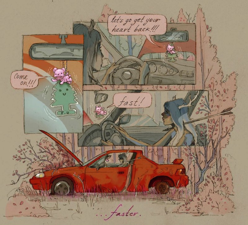 Chiara Bautista é o nome da enigmática artista que cria as ilustrações que você pode ver nesse post. Sua arte é diferente e ela é feita por todos os motivos certos e nenhum dos errados. Ela não cria sua arte para a gente, ela cria sua arte numa espécie de conversação entre ela e sua musa, Ilka. E, nós ficamos aqui observando como essa conversa evolui.
