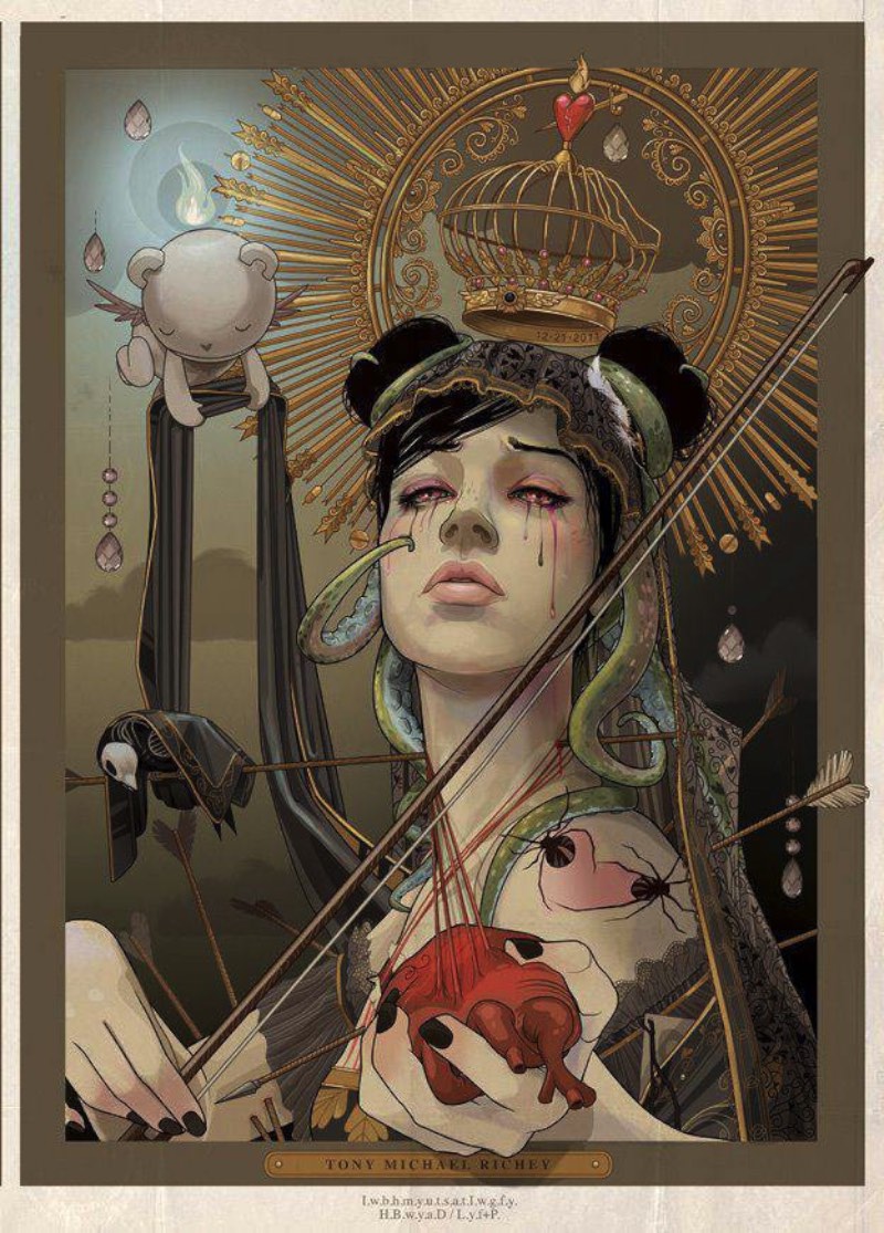 Suas obras tem uma narração ilustrativa que, várias vezes, parecem muito com um conto clássico. E, como muitos dos contos clássicos, a história não vai ter um final feliz. Quando você olha para as ilustrações de Chiara Bautista você está observando a conversa visual entre ela e sua musa Ilka. Essa musa é inatingível e intocável e por isso mesmo é estranho saber que Ilka responde as mensagens que ela manda. E esse relacionamento é completamente diferente do que existia nos séculos passados. O relacionamento musa e artista de hoje vive na internet e só existe digitalmente.