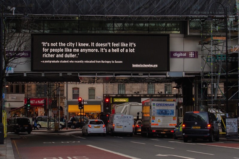 London is Changing - um projeto para dar voz a quem anda sendo expulso de Londres 