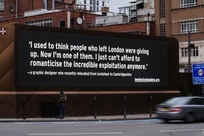 London is Changing - um projeto para dar voz a quem anda sendo expulso de Londres 