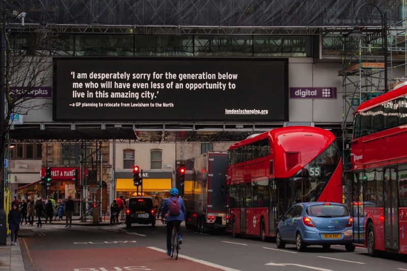 London is Changing - um projeto para dar voz a quem anda sendo expulso de Londres 
