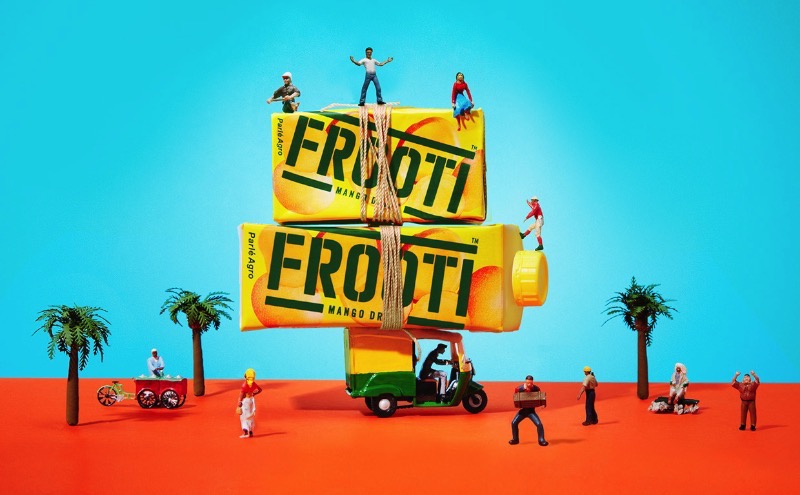 O relançamento visual da Frooti, uma das marcas de suco mais antigas e amadas da Índia
