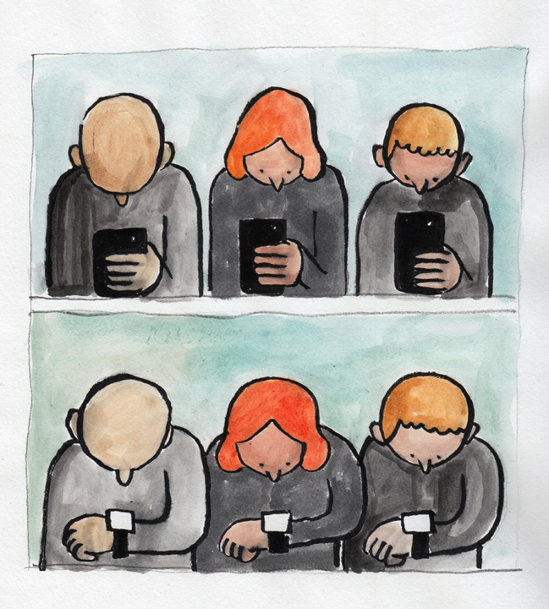 As Ilustrações Satíricas de Jean Jullien sob nosso comportamento e tecnologia