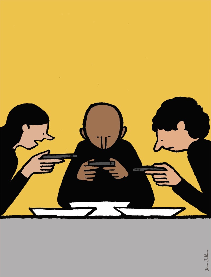 As Ilustrações Satíricas de Jean Jullien sob nosso comportamento e tecnologia