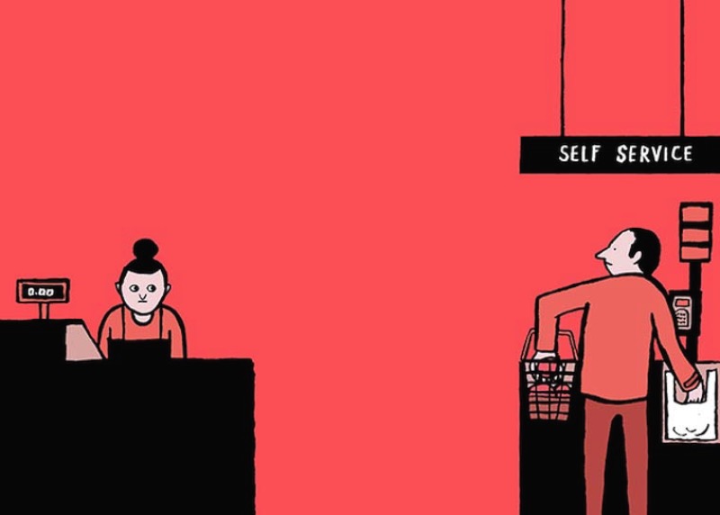 Como um artista francês cria ilustrações satíricas sobre nossa sociedade e como nos relacionamos com tecnologia e nossos celulares