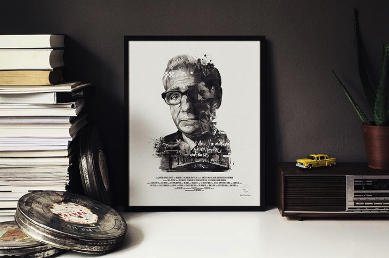 O ilustrador Julian Rentzsch criou uma série posters para famosos diretores de cinema, como Alfred Hitchcock, Martin Scorsese e David Lynch.