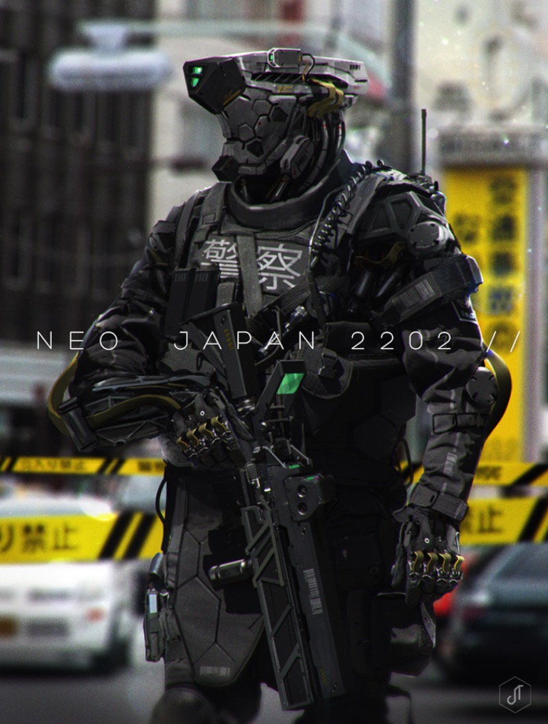 Johnson Ting é um Concept Artist lá da Malásia que, durante seu tempo livre, acabou criando o universo por trás de Neo Japan 2202.