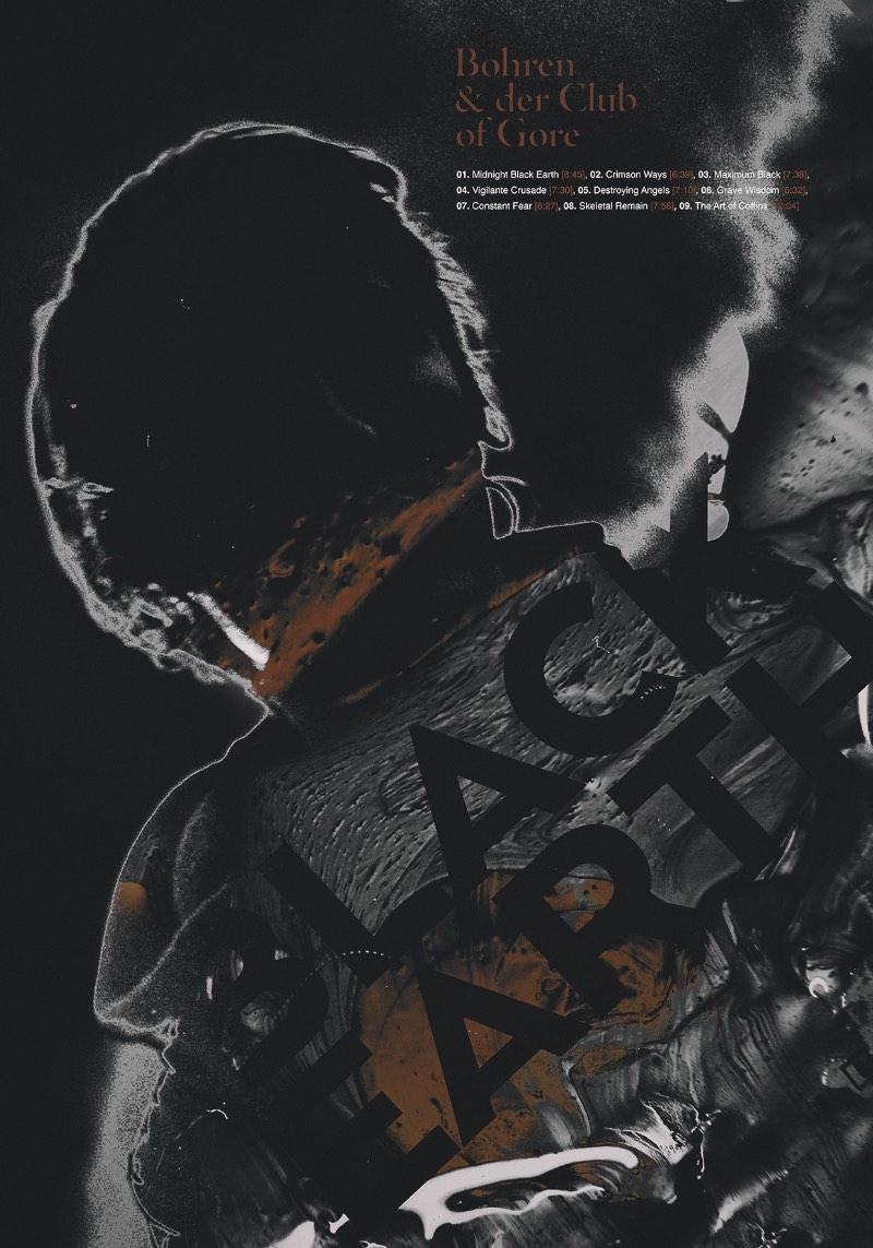 Patryk Hardziej e seus posters para Bohren & der Club of Gore
