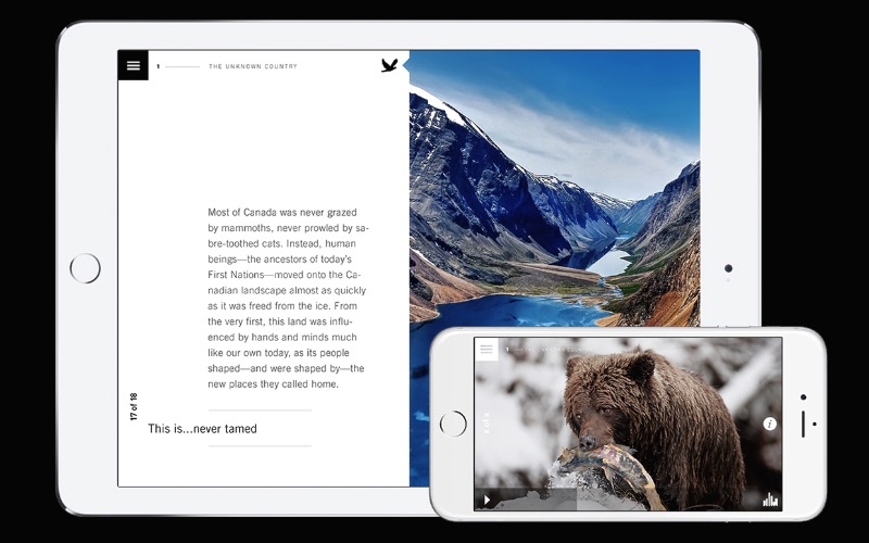 Marshall Lorenzo é o nome do designer responsável pelo Wild Canada, um app para iOS que serve para complementar uma série de documentários da CBC chamado Wild Canada. Esse documentário, narrado por David Suzuki, faz parte da área de ciências da CBC e explora a história natural do Canadá. O programa foca na vida selvagem, no clima e o impacto desse fator nas áreas mais remotas do país. Além disso, o app ainda ilustra o tema com fantásticas fotografias de paisagens espetaculares. Você precisa baixar o Wild Canada da CBC.