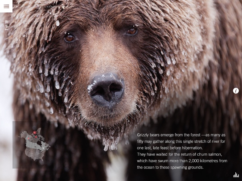 Marshall Lorenzo é o nome do designer responsável pelo Wild Canada, um app para iOS que serve para complementar uma série de documentários da CBC chamado Wild Canada. Esse documentário, narrado por David Suzuki, faz parte da área de ciências da CBC e explora a história natural do Canadá. O programa foca na vida selvagem, no clima e o impacto desse fator nas áreas mais remotas do país. Além disso, o app ainda ilustra o tema com fantásticas fotografias de paisagens espetaculares. Você precisa baixar o Wild Canada da CBC.