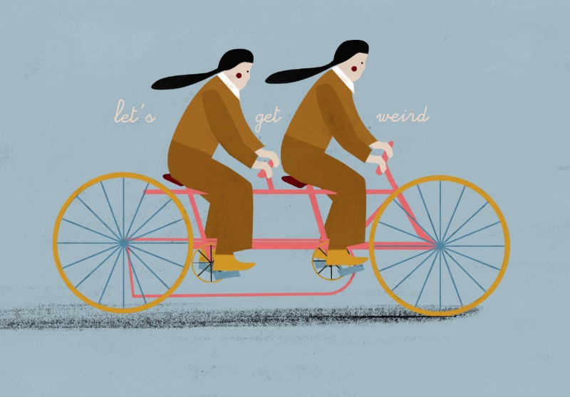 As ilustrações de Michela Buttignol são como um filme de stop motion criado por Federico Fellini