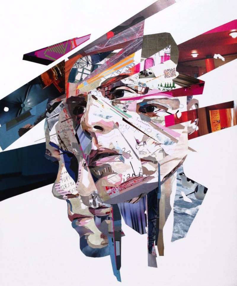 Toda beleza dos retratos feitos de milhares de pedaços de papel do Patrick Bremer
