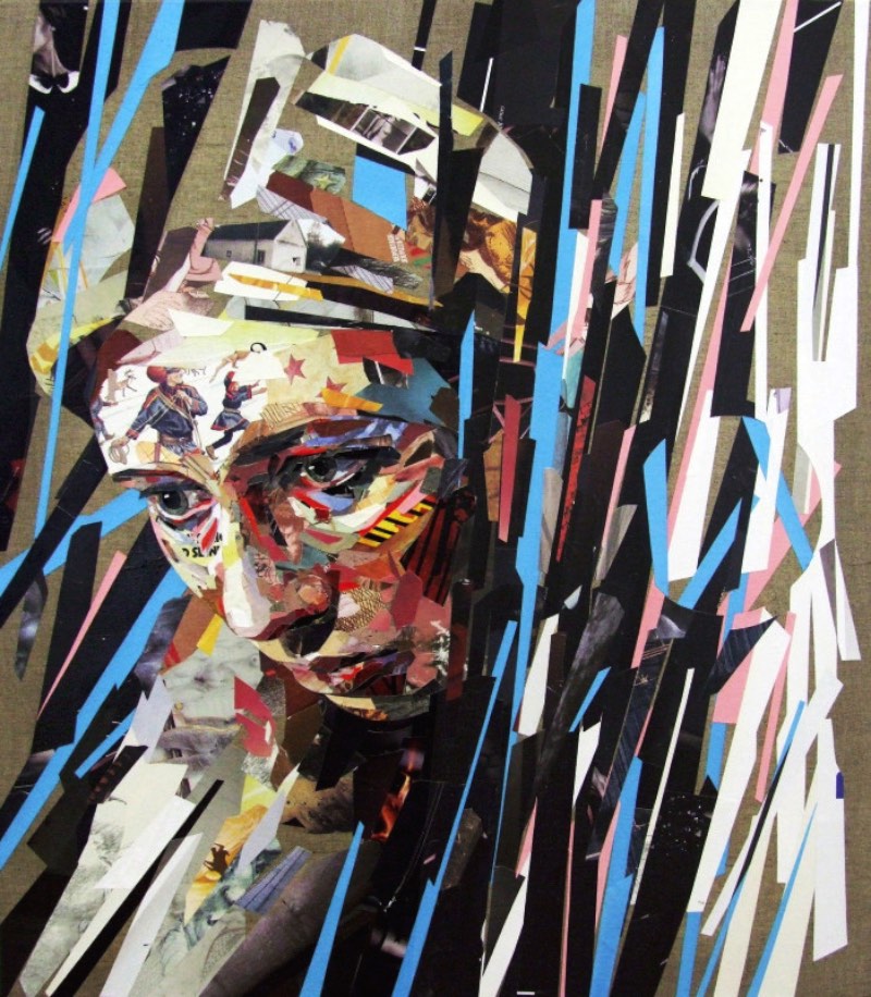 Toda beleza dos retratos feitos de milhares de pedaços de papel do Patrick Bremer