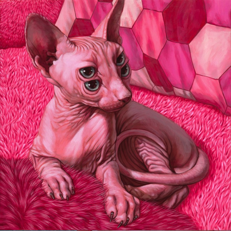 O estranho mundo cheio de gatos de Casey Weldon - A narrativa estética de Casey Weldon aponta para um lugar cheio de luz. Um lugar que brilha com uma luminosidade misteriosa e que olha em direção ao espectador, tentando convidá-lo em sua direção e mostrando tudo que existe por lá. Algumas vezes, a arte de Casey Weldon mostra um humor peculiar porém, o foco de sua arte é quase sempre a cultura pop. Principalmente quando ele resolve comentar a vida moderna e sua dependência de redes sociais e o mundo online. Mas estamos aqui para mostrar seus gatos e sua arte.