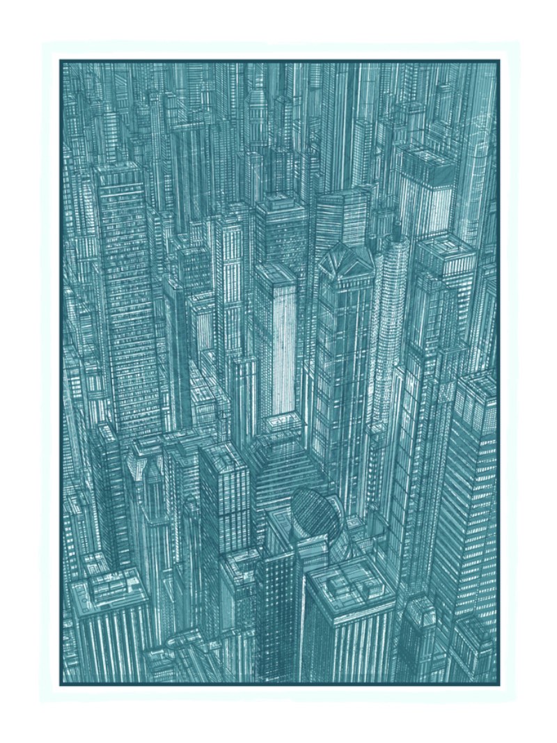 Dan McCarthy trabalha criando posters através de técnicas de silk screen. Os cenários que ele cria nesses posters mistura dinossauros, florestas e um estranho uso de cores que ficaria lindo nas paredes aqui de casa.
