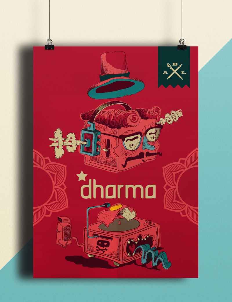 Recebi o portfolio do Dharma Estúdio Criativo por e-mail e sabia que teria que publicar o trabalho deles por aqui. O portfólio deles é repleto de projetos visuais bem interessantes como vocês podem ver nas imagens abaixo.